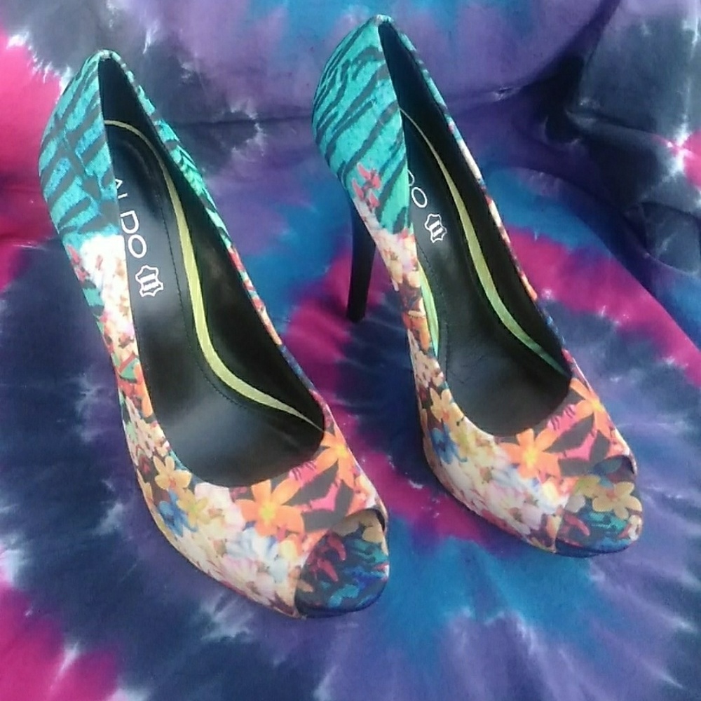 Multicolored Aldo Heels